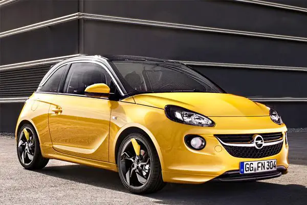 All cars data Opel Adam 